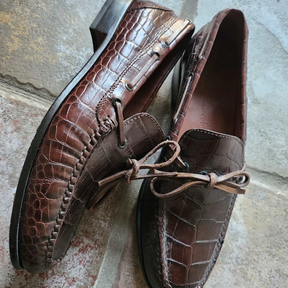 Ralph Lauren Vinate Polo Sport Croc Loafers